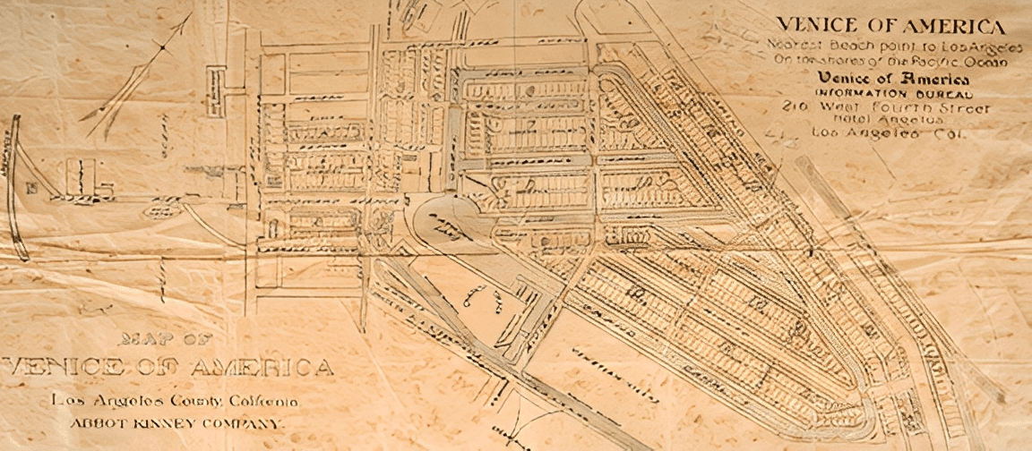 Vintage map of Venice of America