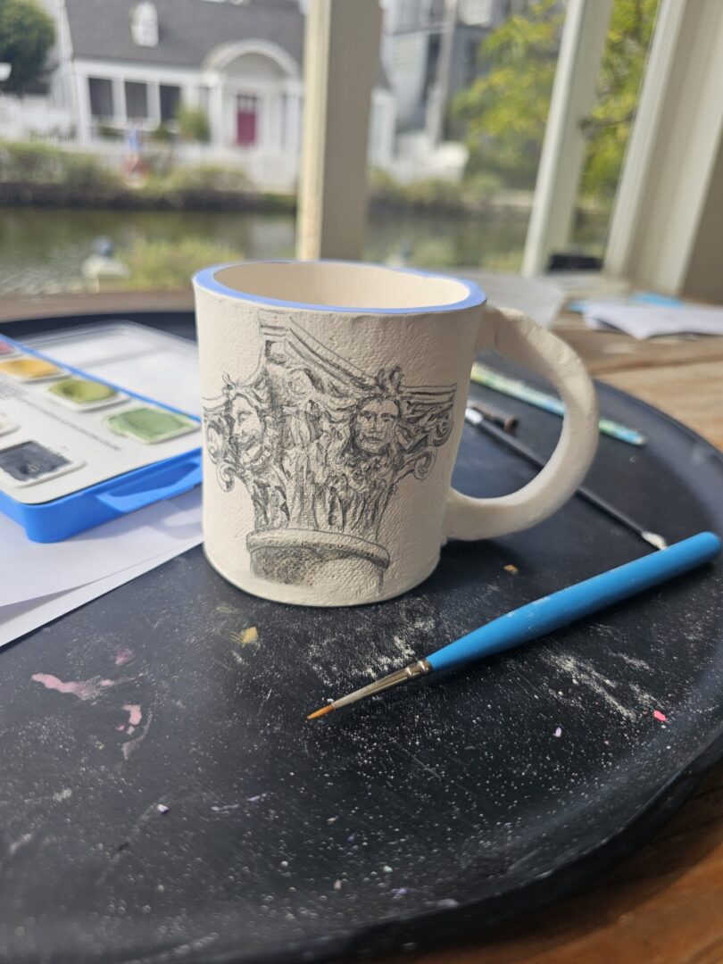 making porcelain cup