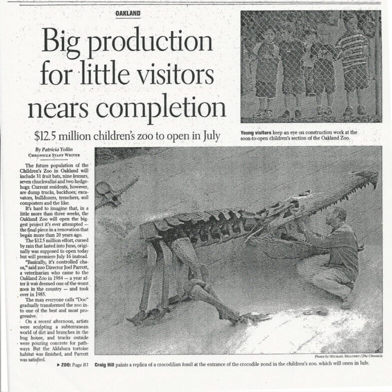 San Francisco Chronicle 2005 Oakland Zoo p1